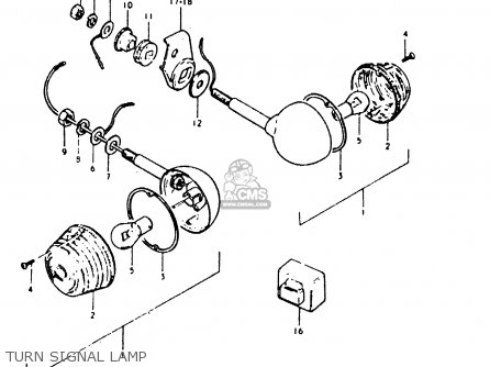 TURN SIGNAL LAMP - SB200 1979 (N) (E02)