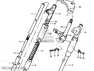 FRONT FORK - SB200 1979 (N) (E02)