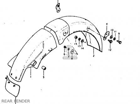 REAR FENDER - SB200 1979 (N) (E02)