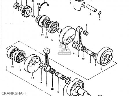 CRANKSHAFT - SB200 1979 (N) (E02)