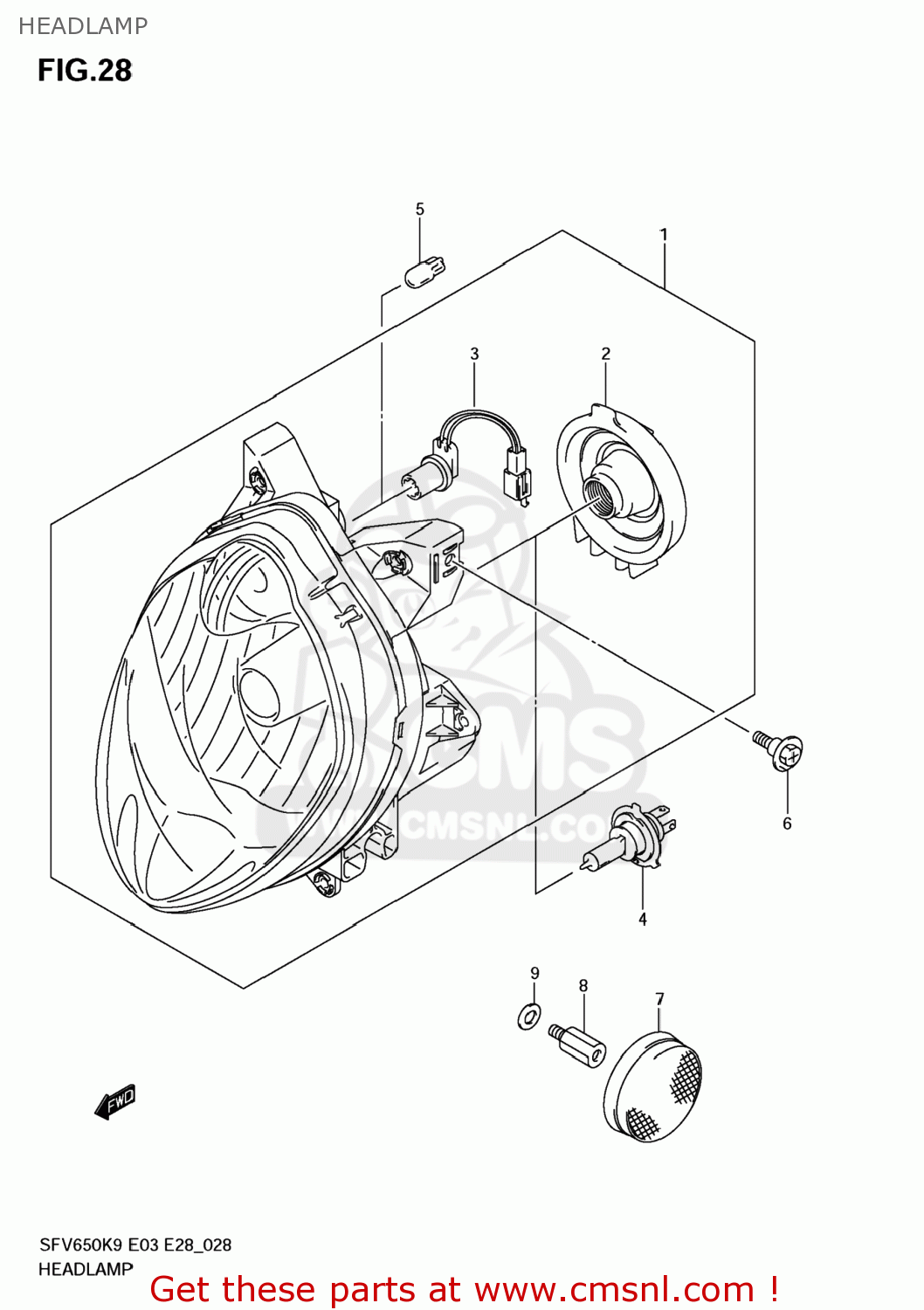 For Suzuki GSX650 F-K8 K9 L9 L1 L2 L3 L4 L5 2008-2016 SFV650 K9 L0