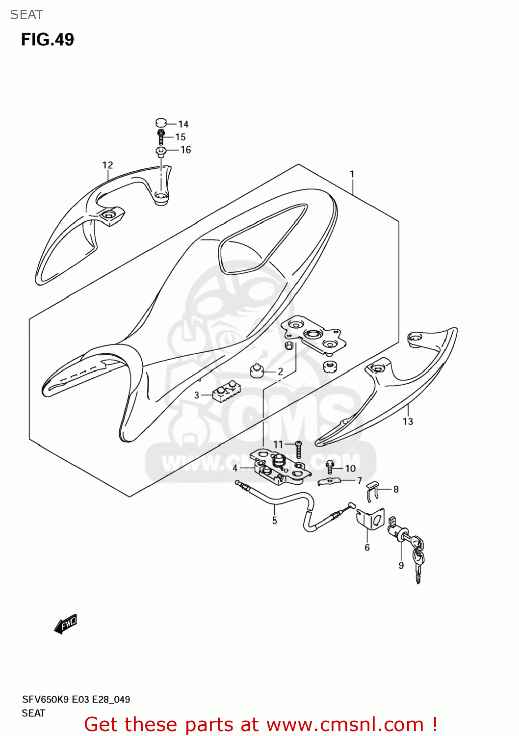 SEAT SFV650 GLADIUS 2009 (K9) USA (E03)
