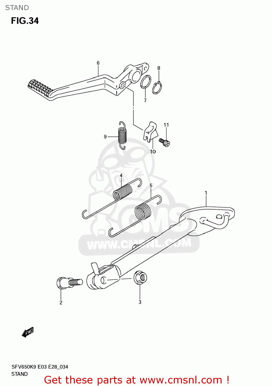 STAND SFV650 GLADIUS 2009 (K9) USA (E03)