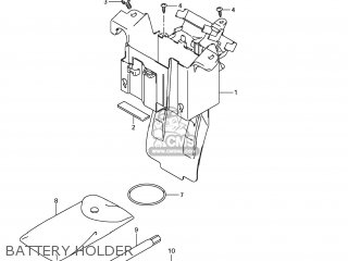 BATTERY HOLDER - SFV650 GLADIUS 2009 (K9) USA (E03)