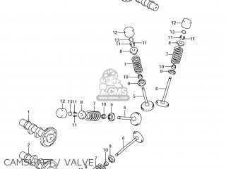 CAMSHAFT / VALVE - SFV650 GLADIUS 2009 (K9) USA (E03)