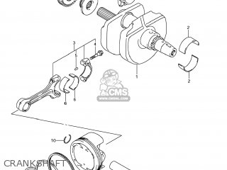 CRANKSHAFT - SFV650 GLADIUS 2009 (K9) USA (E03)