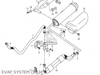 EVAP SYSTEM (E33) - SFV650 GLADIUS 2009 (K9) USA (E03)