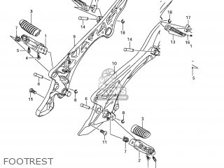 FOOTREST - SFV650 GLADIUS 2009 (K9) USA (E03)
