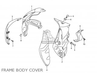 FRAME BODY COVER - SFV650 GLADIUS 2009 (K9) USA (E03)