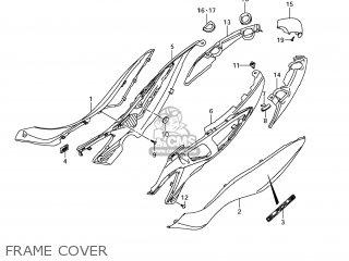 FRAME COVER - SFV650 GLADIUS 2009 (K9) USA (E03)