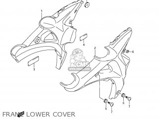 FRAME LOWER COVER - SFV650 GLADIUS 2009 (K9) USA (E03)