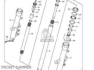 FRONT DAMPER - SFV650 GLADIUS 2009 (K9) USA (E03)