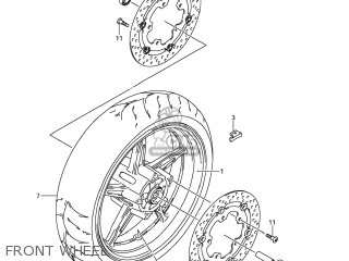 FRONT WHEEL - SFV650 GLADIUS 2009 (K9) USA (E03)