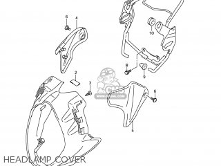 HEADLAMP COVER - SFV650 GLADIUS 2009 (K9) USA (E03)