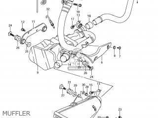 MUFFLER - SFV650 GLADIUS 2009 (K9) USA (E03)