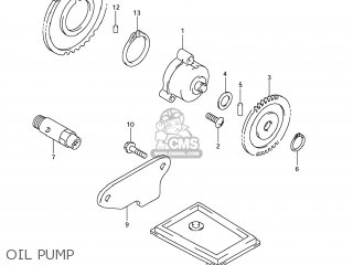 OIL PUMP - SFV650 GLADIUS 2009 (K9) USA (E03)
