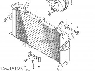 RADIATOR - SFV650 GLADIUS 2009 (K9) USA (E03)