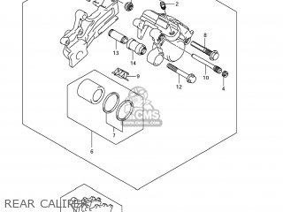 REAR CALIPER - SFV650 GLADIUS 2009 (K9) USA (E03)