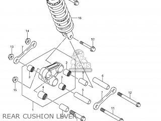 REAR CUSHION LEVER - SFV650 GLADIUS 2009 (K9) USA (E03)