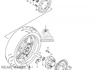 REAR WHEEL - SFV650 GLADIUS 2009 (K9) USA (E03)