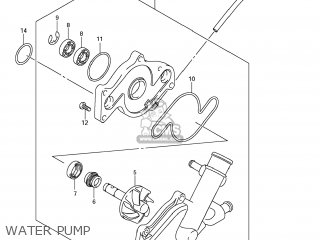 WATER PUMP - SFV650 GLADIUS 2009 (K9) USA (E03)