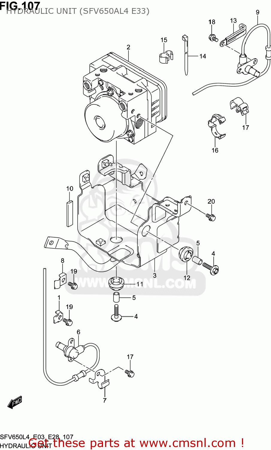 HYDRAULIC UNIT (SFV650AL4 E33) SFV650 GLADIUS 2014 (L4) USA (E03)