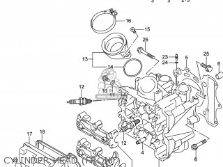CYLINDER HEAD (FRONT) - SFV650 GLADIUS 2014 (L4) USA (E03)