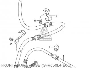 FRONT BRAKE HOSE (SFV650L4 E03) - SFV650 GLADIUS 2014 (L4) USA (E03)