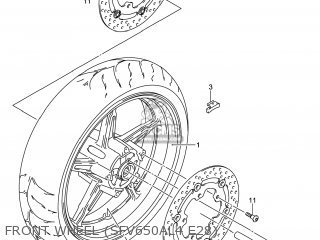FRONT WHEEL (SFV650AL4 E28) - SFV650 GLADIUS 2014 (L4) USA (E03)