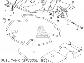 FUEL TANK (SFV650L4 E33) - SFV650 GLADIUS 2014 (L4) USA (E03)