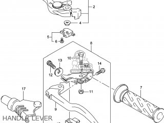 HANDLE LEVER - SFV650 GLADIUS 2014 (L4) USA (E03)