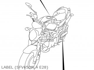LABEL (SFV650AL4 E28) - SFV650 GLADIUS 2014 (L4) USA (E03)