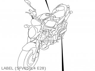 LABEL (SFV650L4 E28) - SFV650 GLADIUS 2014 (L4) USA (E03)