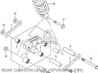 REAR CUSHION LEVER (SFV650AL4 E33) - SFV650 GLADIUS 2014 (L4) USA (E03)
