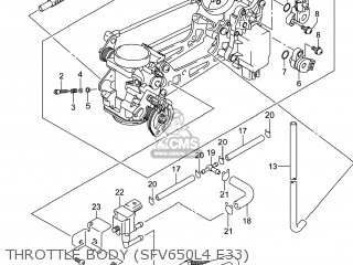 THROTTLE BODY (SFV650L4 E33) - SFV650 GLADIUS 2014 (L4) USA (E03)