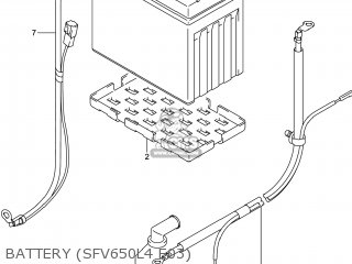 BATTERY (SFV650L4 E03) - SFV650A GLADIUS 2014 (L4) USA (E03)