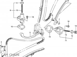 CAM CHAIN - SFV650A GLADIUS 2014 (L4) USA (E03)