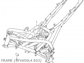 FRAME (SFV650L4 E03) - SFV650A GLADIUS 2014 (L4) USA (E03)