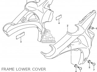 FRAME LOWER COVER - SFV650A GLADIUS 2014 (L4) USA (E03)