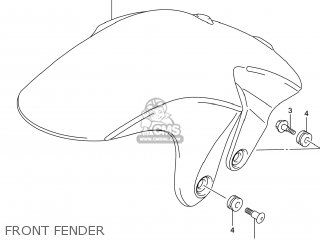 FRONT FENDER - SFV650A GLADIUS 2014 (L4) USA (E03)