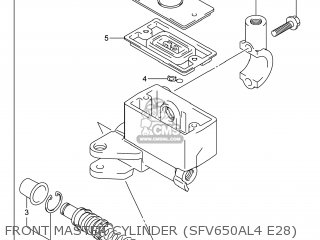 FRONT MASTER CYLINDER (SFV650AL4 E28) - SFV650A GLADIUS 2014 (L4) USA (E03)