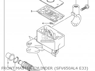FRONT MASTER CYLINDER (SFV650AL4 E33) - SFV650A GLADIUS 2014 (L4) USA (E03)