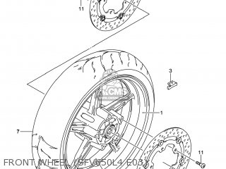 FRONT WHEEL (SFV650L4 E03) - SFV650A GLADIUS 2014 (L4) USA (E03)
