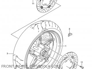 FRONT WHEEL (SFV650L4 E28) - SFV650A GLADIUS 2014 (L4) USA (E03)