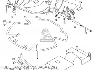 FUEL TANK (SFV650AL4 E28) - SFV650A GLADIUS 2014 (L4) USA (E03)