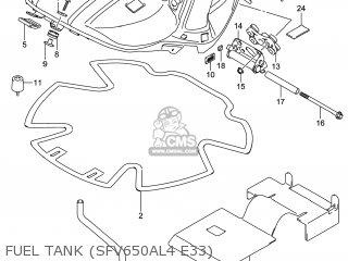 FUEL TANK (SFV650AL4 E33) - SFV650A GLADIUS 2014 (L4) USA (E03)