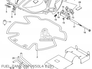 FUEL TANK (SFV650L4 E28) - SFV650A GLADIUS 2014 (L4) USA (E03)