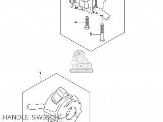 HANDLE SWITCH - SFV650A GLADIUS 2014 (L4) USA (E03)