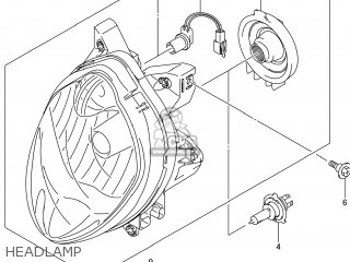 HEADLAMP - SFV650A GLADIUS 2014 (L4) USA (E03)