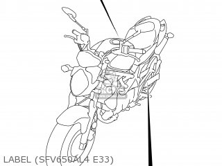 LABEL (SFV650AL4 E33) - SFV650A GLADIUS 2014 (L4) USA (E03)